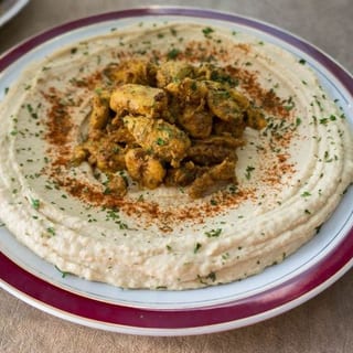 Hummus with Salmon