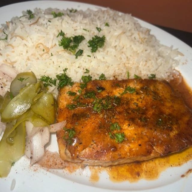 Grilled Salmon.