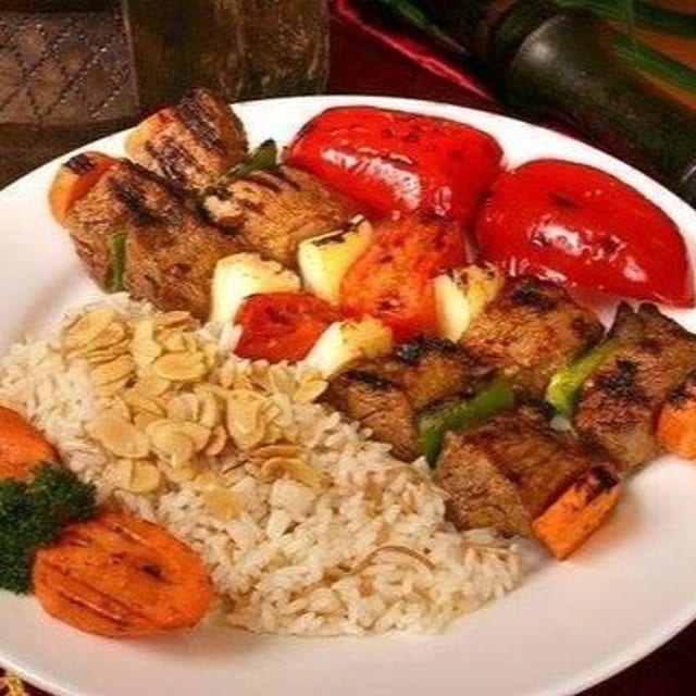 Lamb Kabobs Dinner.