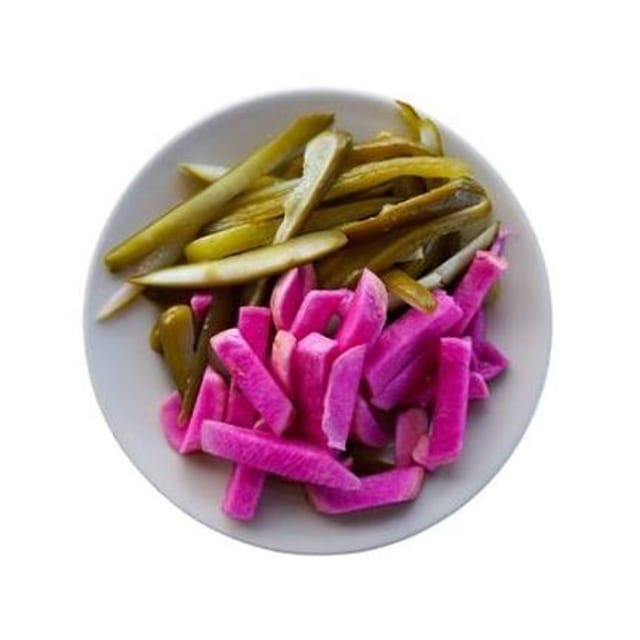   Side Pickles &  Turnips.