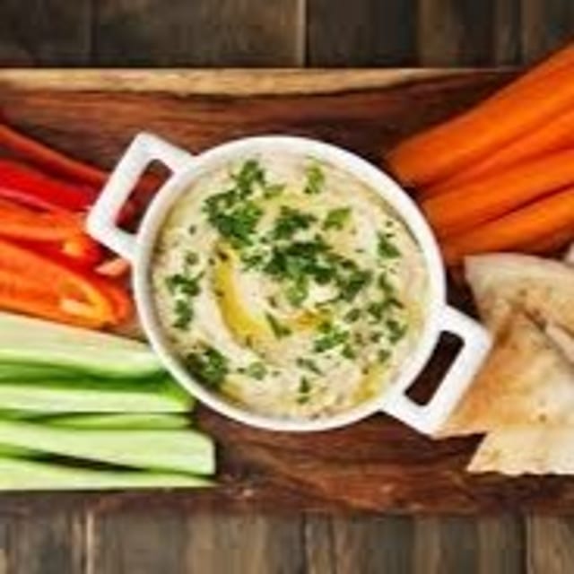 Baba Ghanouj with Veggies Entree.